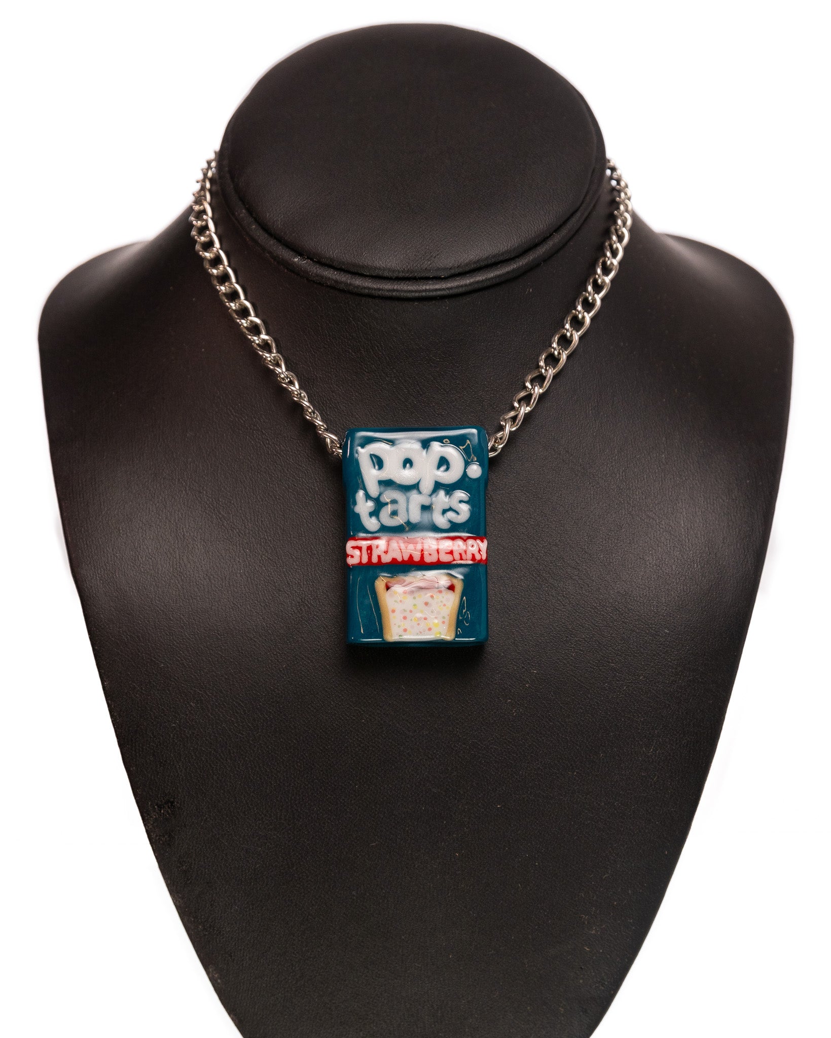 Heretic Glass - Box Pendant - Strawberry Pop Tarts